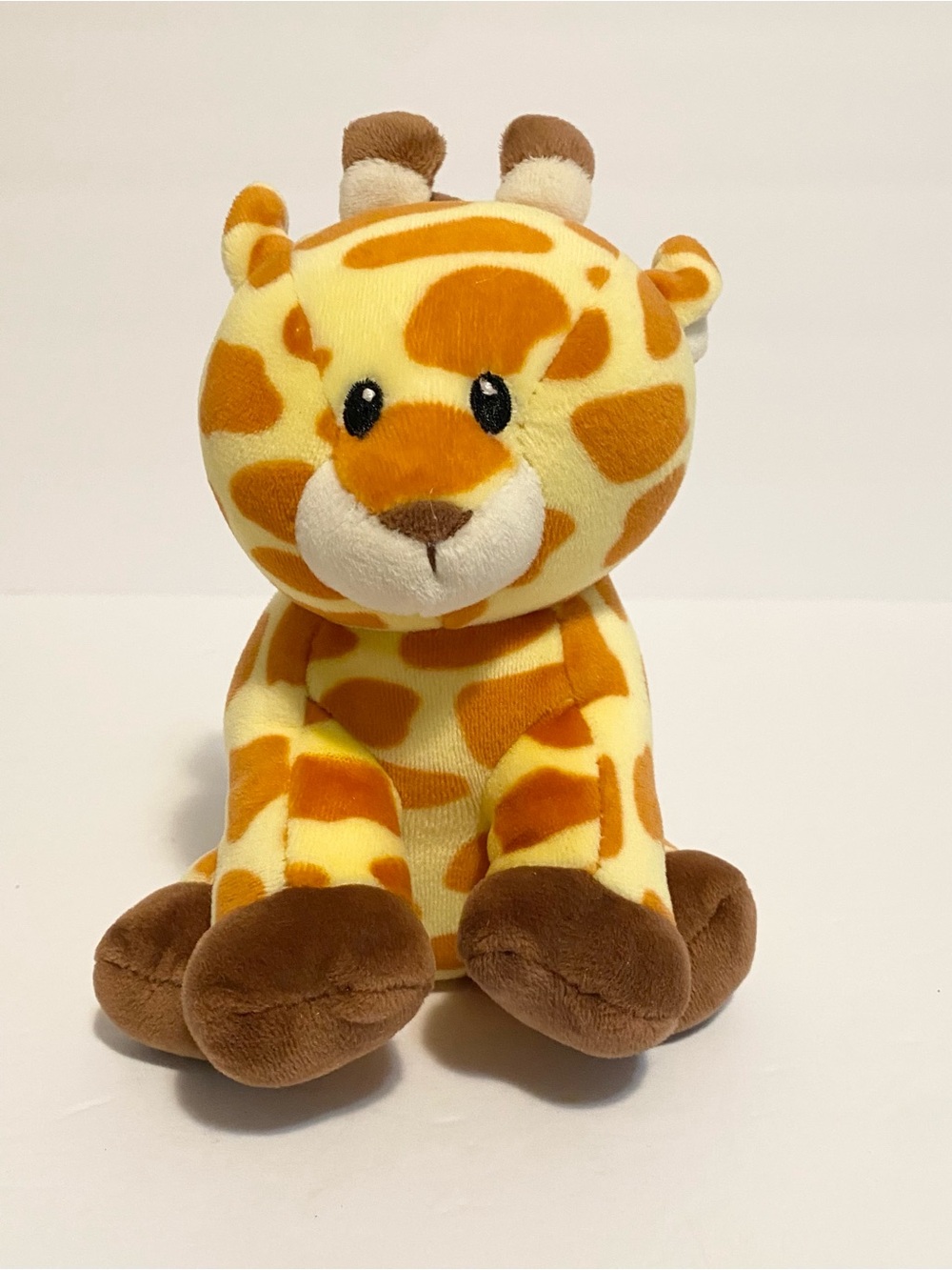 TY Baby GRACIE GIRAFFE Plush Brown Yellow Beanie Stuffed Animal Toy 6” 2017